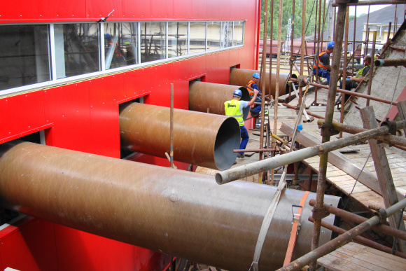 Erection of the project Retrofit of the existing desulphurization system in the Opatovice Power Plant started
